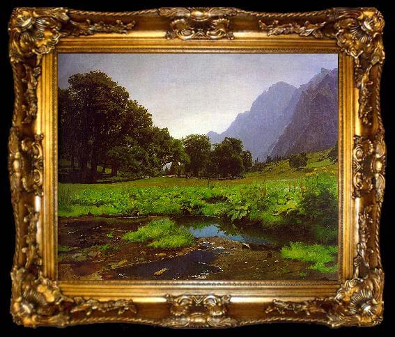 framed  Koller, Rudolf The Richisau, ta009-2